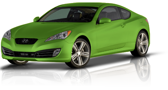 Genesis Coupe lime green